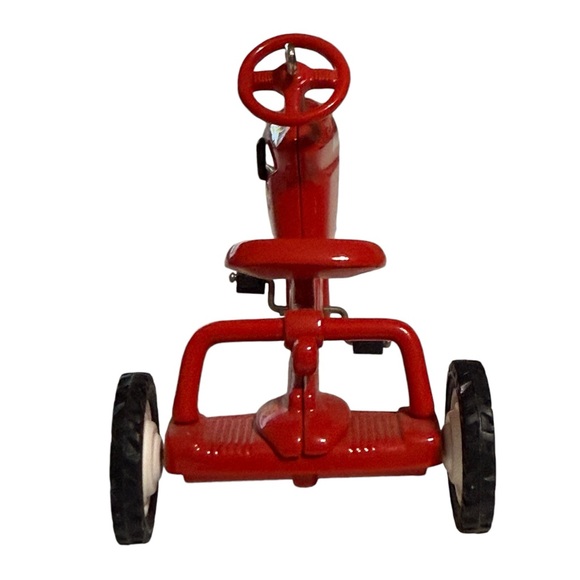 Hallmark 1955 Murray Tractor and Trailer Ornament Die Cast Red Tractor - Picture 7 of 16